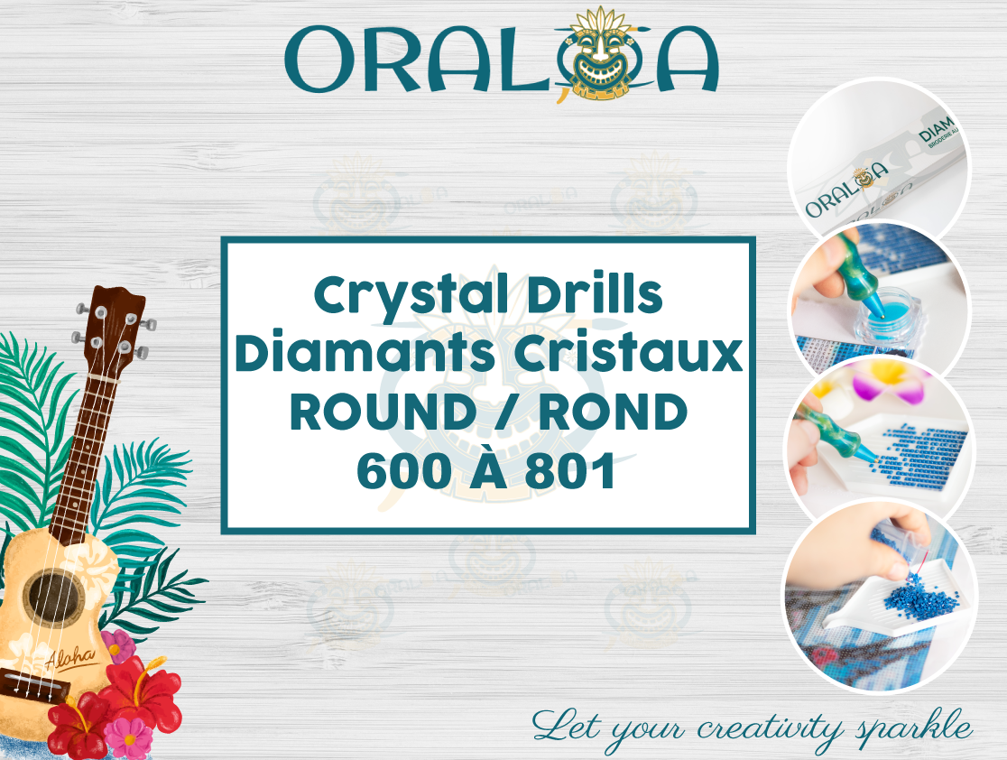 Diamantes de cristal redondo - 600 a 801